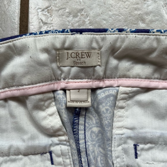 J. Crew Cotton Paisley straight-leg pants - Picture 5 of 8